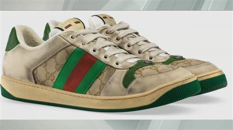 gucci shoes dirty look|Gucci sneakers that look dirty.